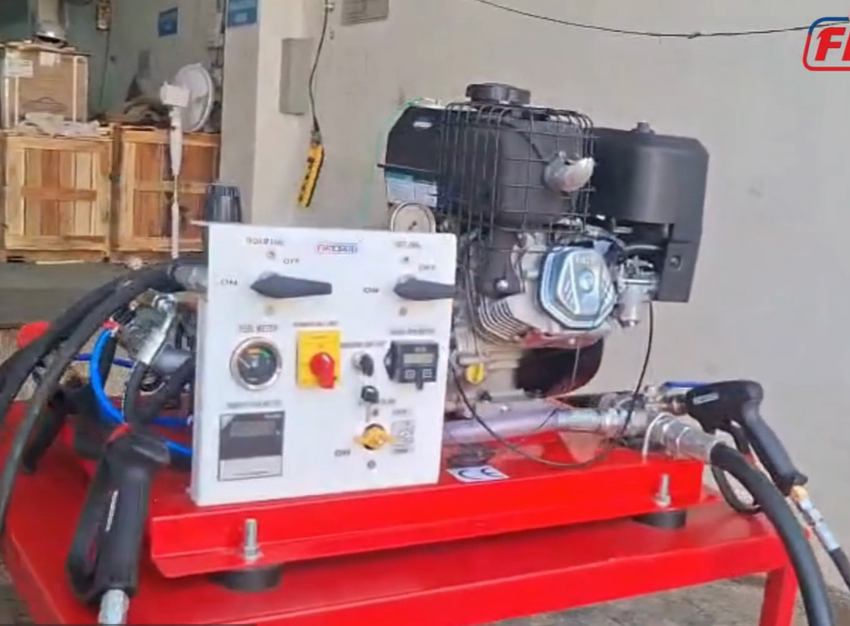 QRV Fire Fighting System With Control Pannel 13.5 HP Petrol Engine (40 LPM @ 100 BAR) l Fireskid